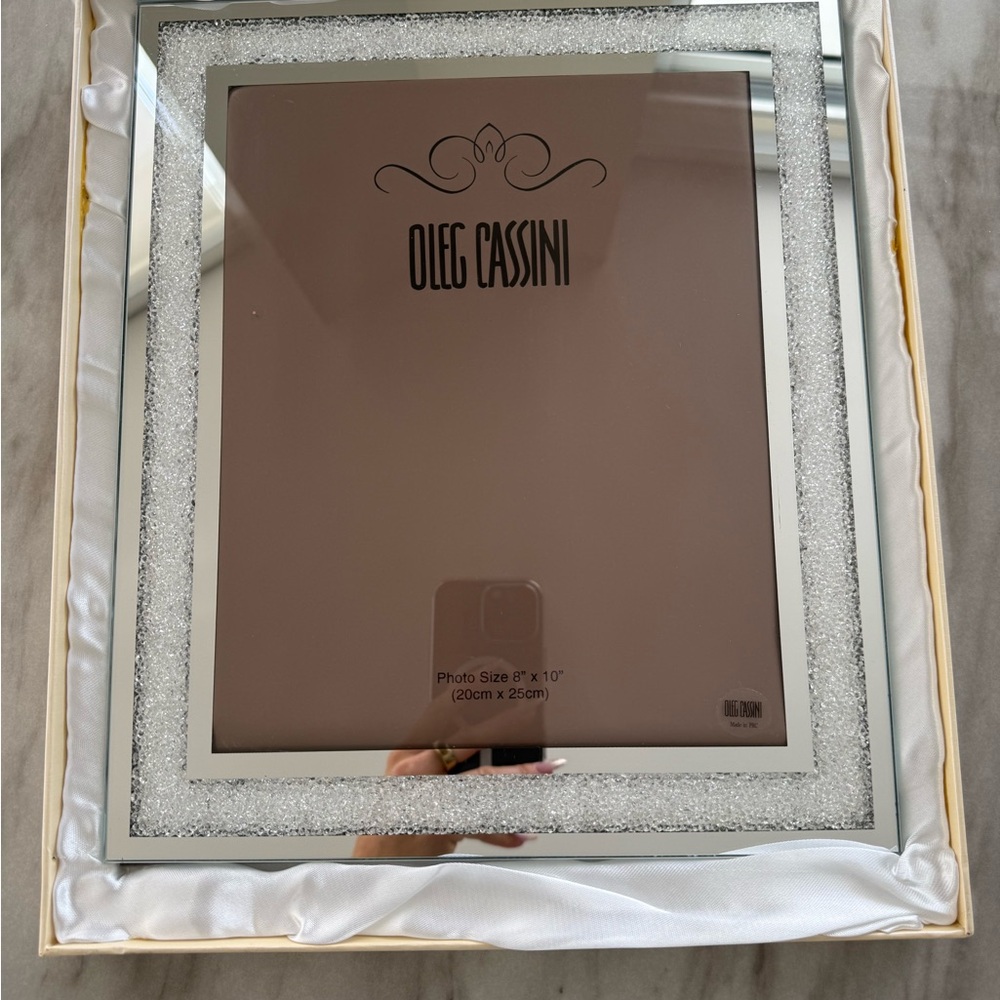 Oleg Cassini x Swarovski crystal Picture Frame